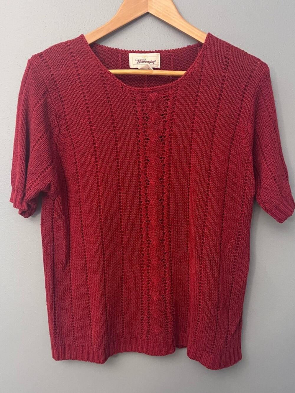 Vintage Worthington Short Sleeve Sweater